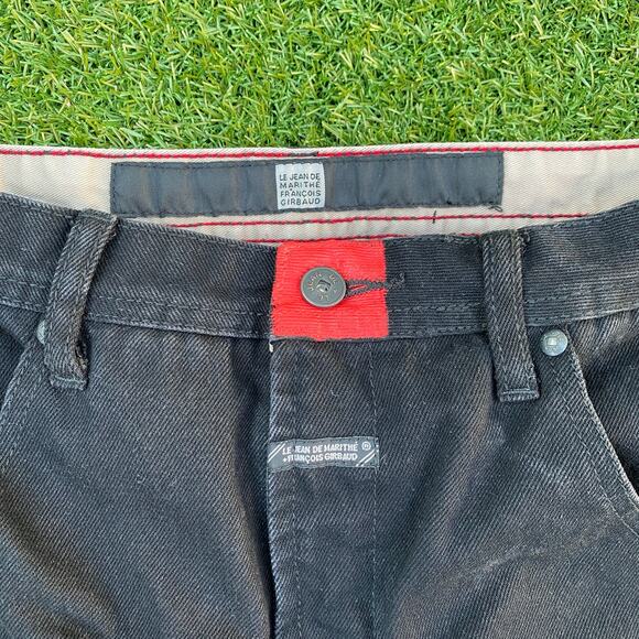 Le Jean De Marithe Francois Girbaud Men's Y2K Vintage Embroidered Black Jeans 40 - Picture 4 of 7